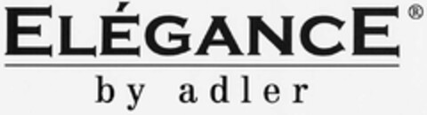 ELEGANCE by adler Logo (DPMA, 12/23/2002)