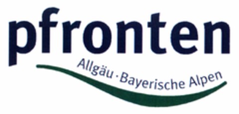 pfronten Allgäu-Bayerische Alpen Logo (DPMA, 04.08.2004)