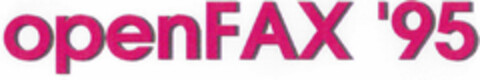 openFAX '95 Logo (DPMA, 04.02.1996)