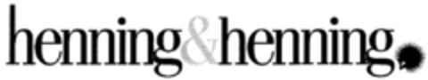 henning&henning Logo (DPMA, 05/20/1998)