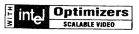 WITH intel Optimizers SCALABLE VIDEO Logo (DPMA, 04.09.1998)