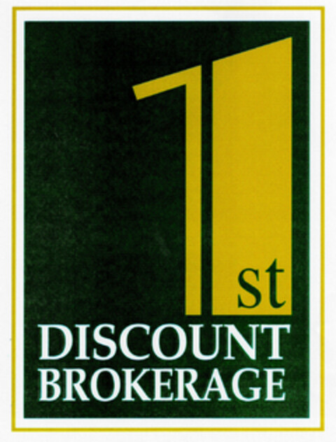 1st DISCOUNT BROKERAGE Logo (DPMA, 08.06.1999)