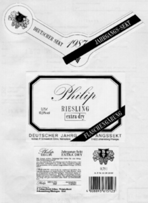 Philip  RIESLING  extra dry Logo (DPMA, 27.10.1989)