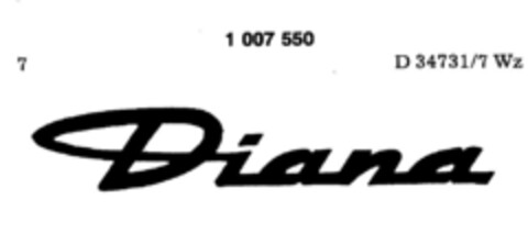 Diana Logo (DPMA, 06.12.1979)