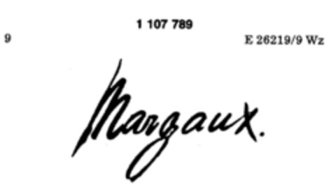 Margaux. Logo (DPMA, 03.11.1986)