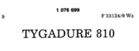 TYGADURE 810 Logo (DPMA, 05.11.1984)