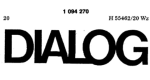 DIALOG Logo (DPMA, 15.01.1986)