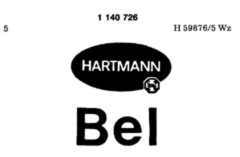HARTMANN Bel Logo (DPMA, 18.07.1988)