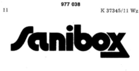 Sanibox Logo (DPMA, 20.03.1976)