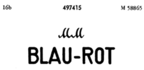 MM BLAU-ROT Logo (DPMA, 09/07/1937)