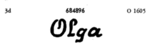 Olga Logo (DPMA, 26.08.1954)
