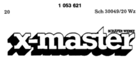 x-master SCHÄFER WERKE Logo (DPMA, 28.12.1982)