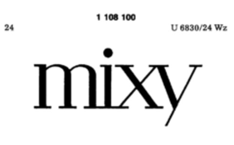 mixy Logo (DPMA, 26.11.1986)