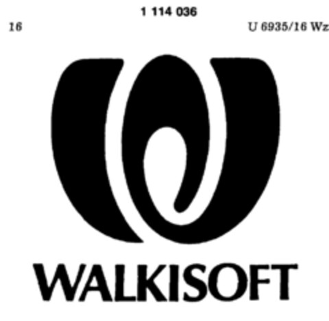 WALKISOFT Logo (DPMA, 04/28/1987)