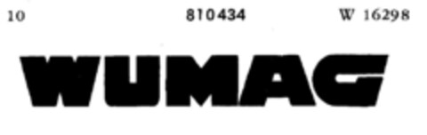 WUMAG Logo (DPMA, 08/17/1964)