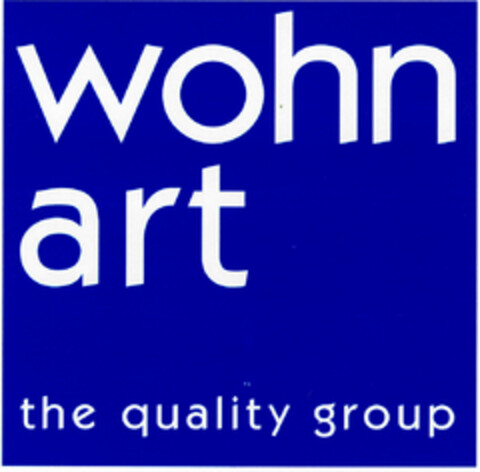 wohnart the quality group Logo (DPMA, 13.09.2001)