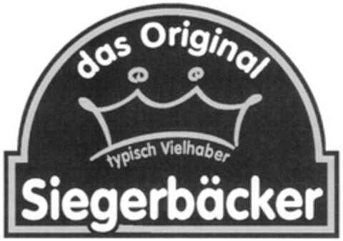 das Original typisch Vielhaber Siegerbäcker Logo (DPMA, 14.06.2008)