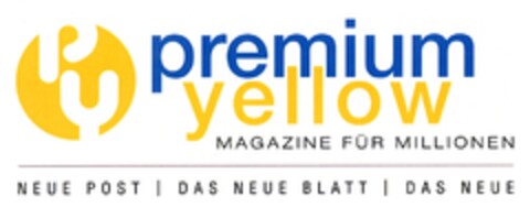 premium yellow MAGAZINE FÜR MILLIONEN NEUE POST I DAS NEUE BLATT I DAS NEUE Logo (DPMA, 14.08.2009)