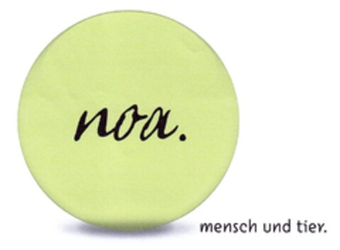 noa. mensch und tier. Logo (DPMA, 05/12/2011)