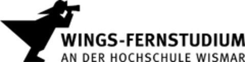 WINGS-FERNSTUDIUM AN DER HOCHSCHULE WISMAR Logo (DPMA, 06/30/2015)