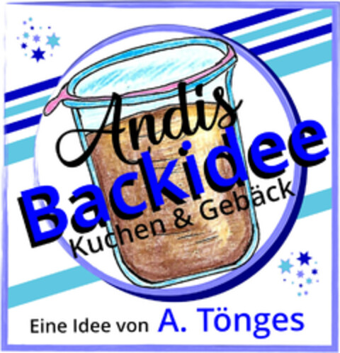 Andis Backidee Kuchen & Gebäck Eine Idee von A. Tönges Logo (DPMA, 16.08.2021)