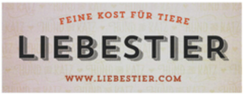 FEINE KOST FÜR TIERE LIEBESTIER WWW.LIEBESTIER.COM Logo (DPMA, 06/22/2023)