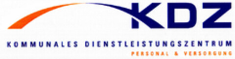 KDZ KOMMUNALES DIENSTLEISTUNGSZENTRUM PERSONAL & VERSORGUNG Logo (DPMA, 23.04.2002)