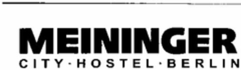 MEININGER CITY·HOSTEL·BERLIN Logo (DPMA, 03.03.2003)