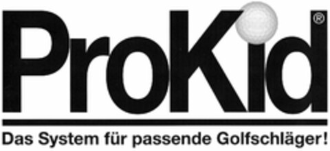 ProKid Das System für passende Golfschläger! Logo (DPMA, 13.08.2003)