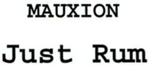 MAUXION Just Rum Logo (DPMA, 24.12.2003)