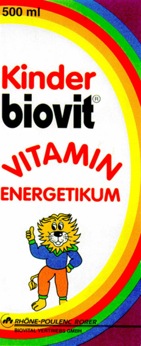 Kinder biovit VITAMIN ENERGETIKUM Logo (DPMA, 02.12.1994)