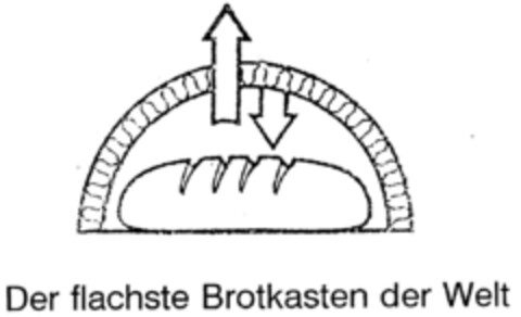 Der flachste Brotkasten der Welt Logo (DPMA, 09/22/1998)