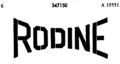 RODINE Logo (DPMA, 10/27/1925)