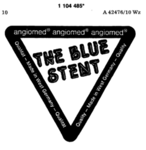 THE BLUE STENT Logo (DPMA, 31.01.1987)