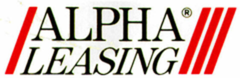 ALPHA LEASING Logo (DPMA, 26.04.1991)