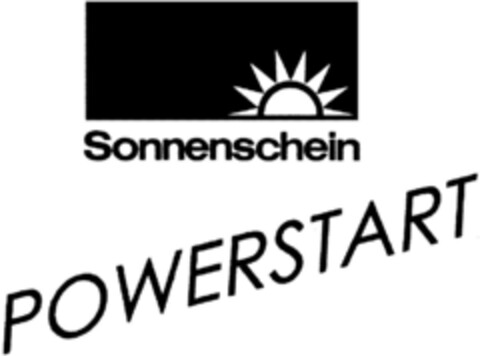 Sonnenschein POWERSTART Logo (DPMA, 30.07.1994)