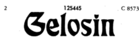 Gelosin Logo (DPMA, 02.12.1908)