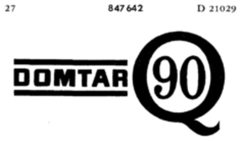 DOMTAR Q 90 Logo (DPMA, 27.05.1967)