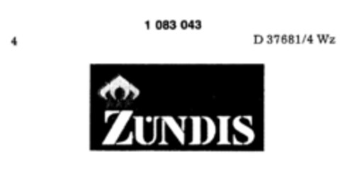 ZÜNDIS Logo (DPMA, 18.08.1982)