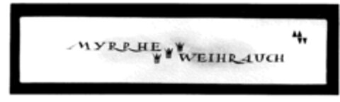 MYRRHE WEIHRAUCH Logo (DPMA, 08.10.1953)