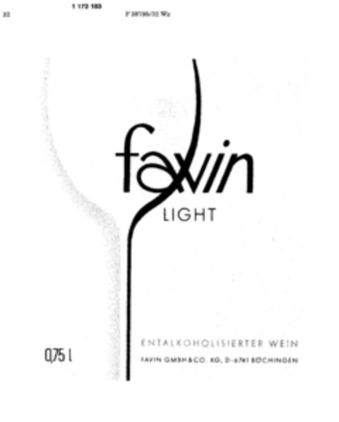 favin LIGHT Logo (DPMA, 10.07.1990)