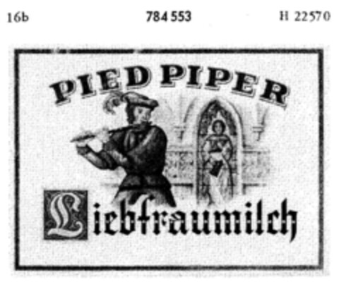 PIED PIPER Liebfraumilch Logo (DPMA, 12/24/1962)