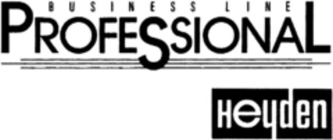 BUSINESS LINE PROFESSIONAL Heyden Logo (DPMA, 15.02.1992)