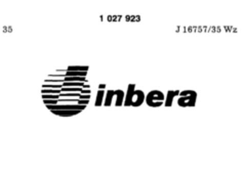 I inbera Logo (DPMA, 25.04.1981)