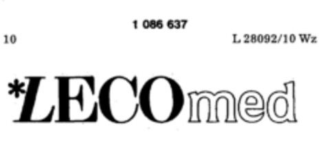 LECOmed Logo (DPMA, 27.03.1985)