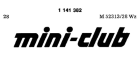 mini-club Logo (DPMA, 12/03/1982)