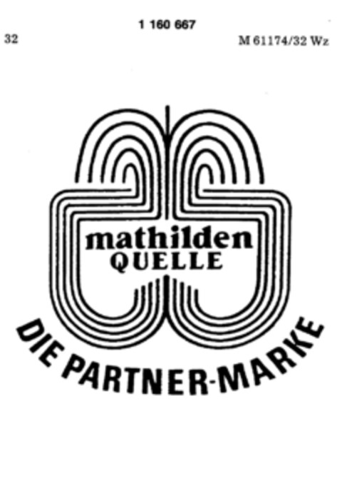 mathilden QUELLE  DIE PARTNER-MARKE Logo (DPMA, 10.08.1987)