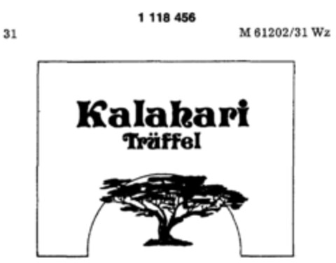 Kalahari Trüffel Logo (DPMA, 13.08.1987)