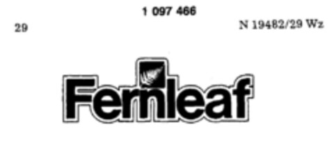 Fernleaf Logo (DPMA, 12.01.1985)
