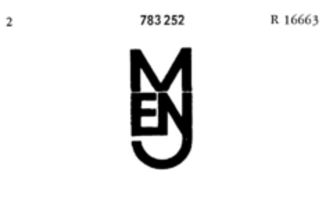 MENJ Logo (DPMA, 11/07/1962)